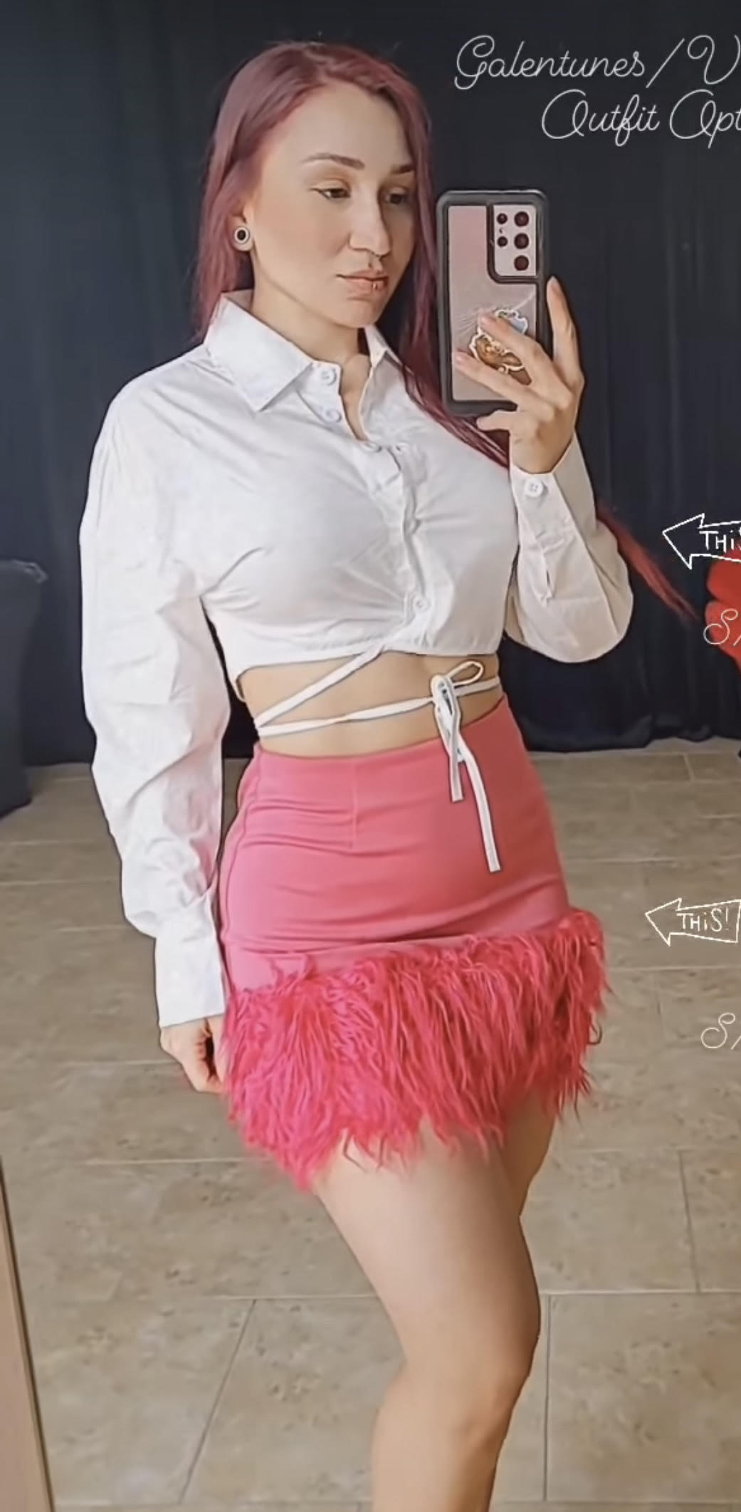 Pink Fluff Skirt