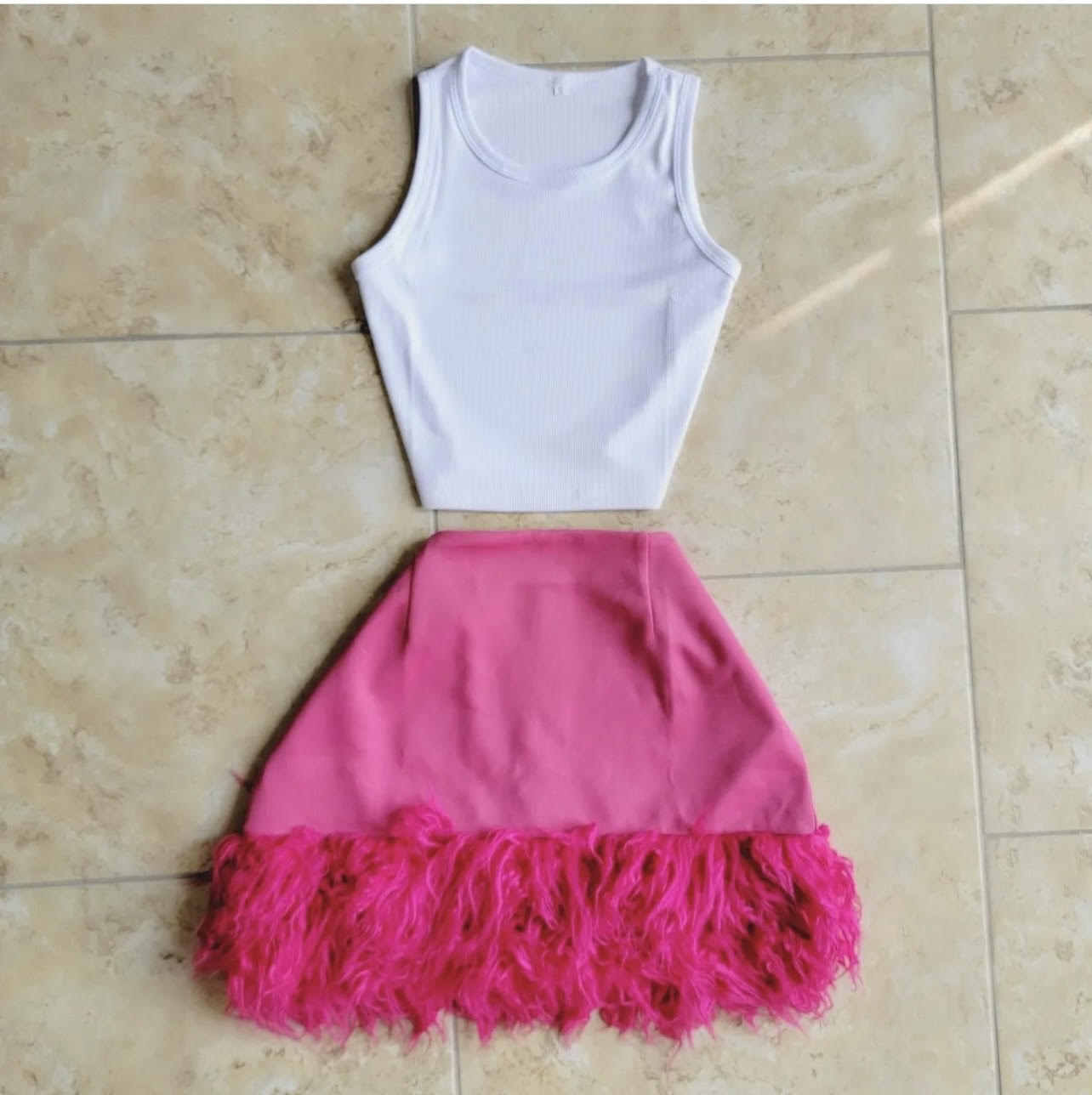 Pink Fluff Skirt